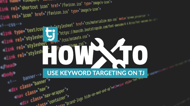 how to use keyword targeting