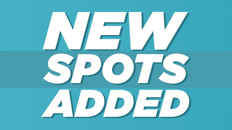 new spots added